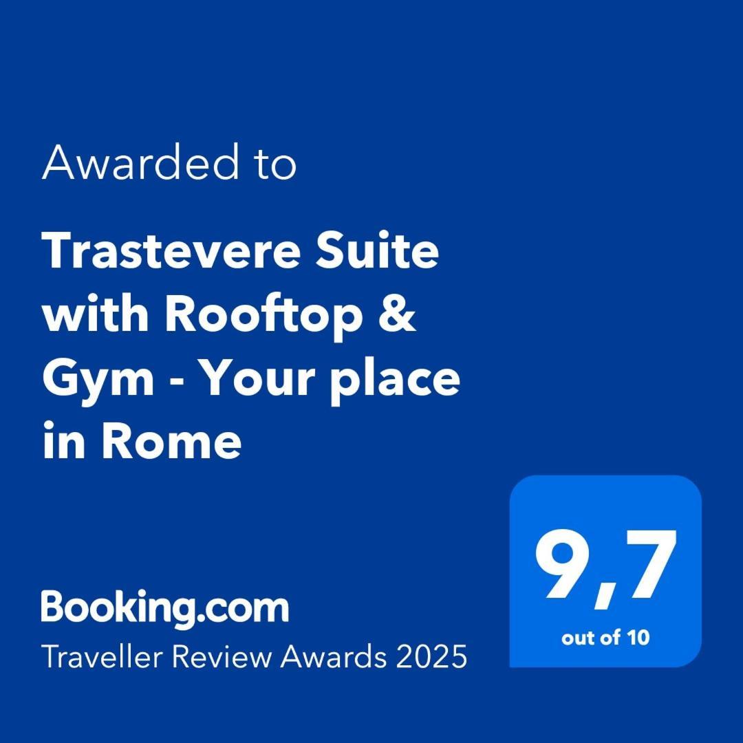 Aurealiving - Trastevere With Rooftop & Gym, Your Place In Apartment Rom